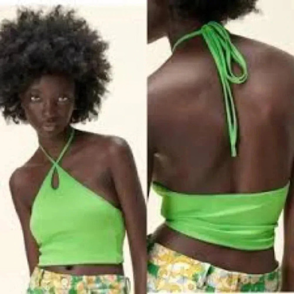Zara Halter  Neck Top - Picture 2 of 12